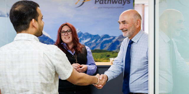 Meeting in Pathways office