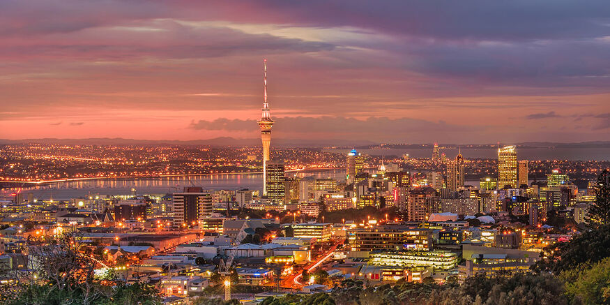 Know More About Work Pathways to New Zealand Auckland City Lights at Night