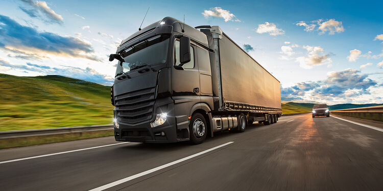 Haulage Truck on Motorway