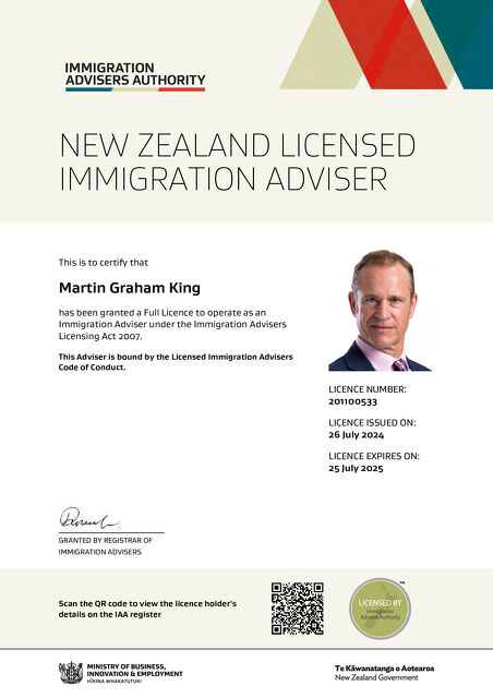 IAA Licensed Immigration Adviser No: 201100533 IAA Licensed Immigration Adviser No: 201100533