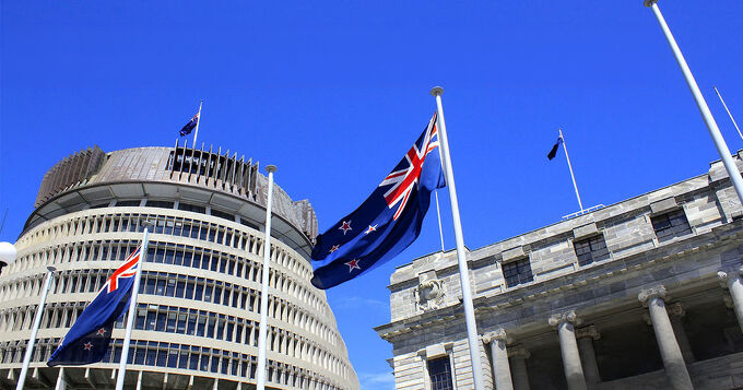 The Beehive in Wellington